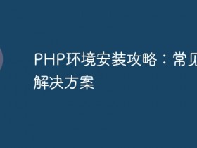 PHP环境安装攻略:常见问题解决方案- 数创文库