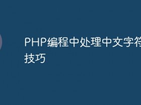 PHP编程中处理中文字符长度技巧- 数创文库