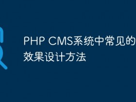 PHP CMS系统中常见的阴影效果设计方法- 数创文库