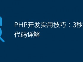 PHP开发实用技巧:3秒跳转代码详解- 数创文库