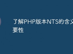 了解PHP版本NTS的含义和重要性- 数创文库