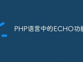 PHP语言中的ECHO功能详解- 数创文库