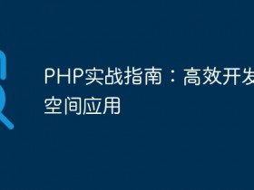PHP实战指南:高效开发QQ空间应用- 数创文库