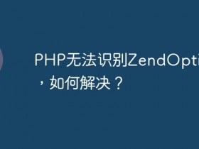 PHP无法识别ZendOptimizer,如何解决?- 数创文库