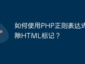 如何使用PHP正则表达式去除HTML标记?- 数创文库